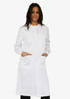 Il lavoro medico di misura esile classica uniforma il cappotto bianco del laboratorio in popeline e saia eccellente