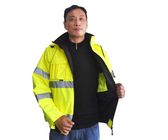 Macchi l'alto rivestimento resistente della sicurezza delle uniformi del lavoro di visibilità con le maniche staccabili