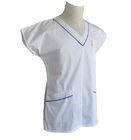 La professione d'infermiera del lavoro del lavaggio facile bianco delle donne mediche delle uniformi sfrega l'uniforme del vestito 